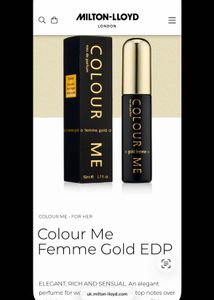 Milton Lloyd Colour Me Femme Gold Perfume