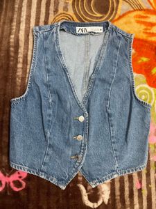Zara Denim Vest