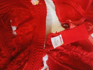 Red Lace Bra and Panty Set