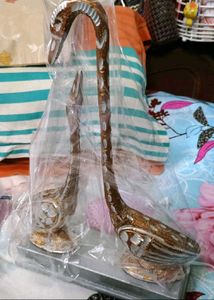 Decorative Brass Swan Pair Showpiece