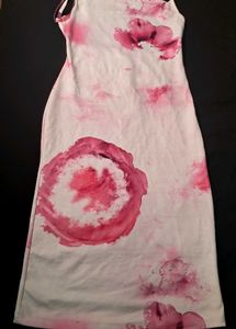 Tie-Dye Spaghetti Strap Midi Dress