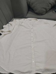 Classic White Button-Up Blouse
