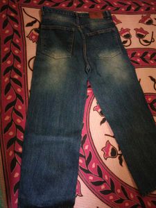 Trendy Wide Leg Denim Jeans