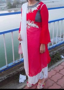 Embroidered gown