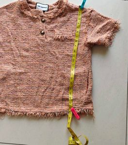 Karl Lagerfeld Tweed Style Top
