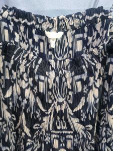 H&amp;M Printed Spaghetti Strap Crop Top
