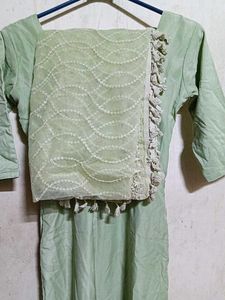 Elegant Embroidered Kurta dupatta no lower