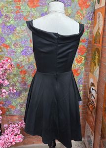 y2k Elegant Black Asymmetrical Dress