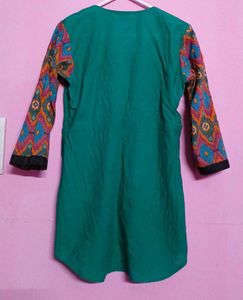 Green Short Kurti