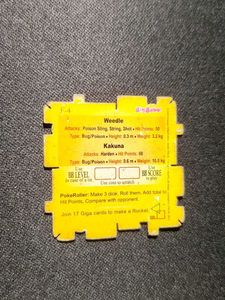 Big babol Pokemon Kakuna giga card collectible