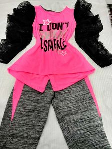 🆕 Girls' Sparkle Outfit 🎀