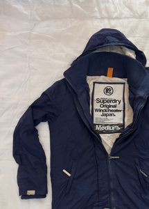 Superdry Navy Hooded Jacket