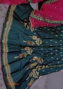 Beautiful Heavy Girlish Wedding Lehnga In Green💫