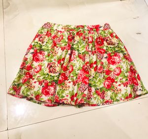 Vintage Floral Mini Skirt