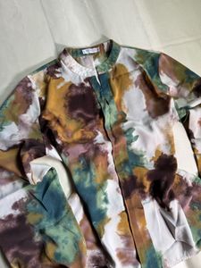 mango multicolor tie-dye abstract print blouse