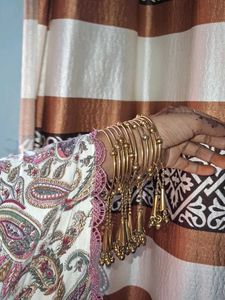 Beautiful Golden Bangles with Danglers