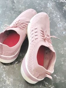 🩷 Pink Knit Slip-On Sneakers 👟