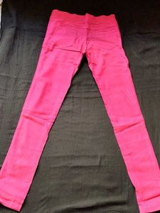 Bright Pink Skinny Pants