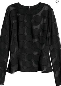 H&M Textured Blouse