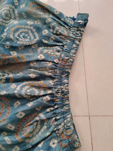 Embellished Teal Kurta XXL