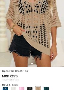 SAVANA Beachwear Sheer Top