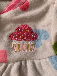 Baby Girl's Cute Heart Print Onesie