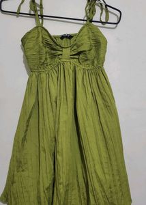 Chic Olive Green Summer Dress