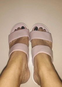 Stylish Pink Slip-On Sandals