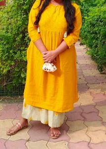 Cotton Kurta Palazzo Set 3XL