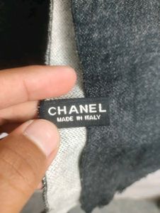 Chanel Scarf with Flower Print
