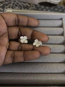 Pearl Flower Stud Earrings