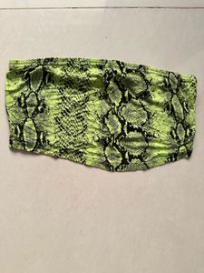 Neon Snake Print Tube Top