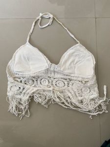 Boho Crochet Halter Neck Top