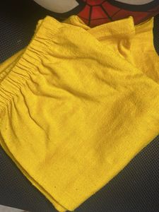 Blue Kurta set Yellow Floral details(woollen) 3 pi