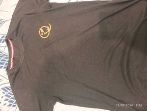 Men's Black T-Shirt with Logo