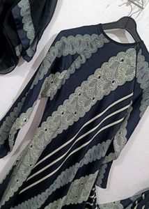 abaya printed 💙🩵