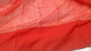 Beautiful Red Saree with Golden Border