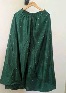 Festive Wear Green Floral Kurta Set