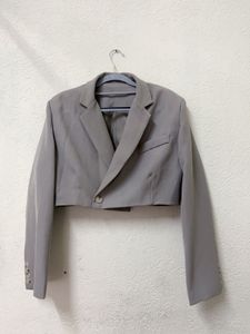 2 piece  Cropped Blazer &amp; Skirt Set