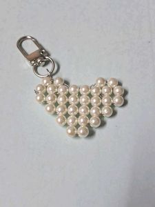 Pearl Heart Keychain