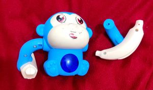 Electronic Fun Blue Monkey Toy ( New broken)