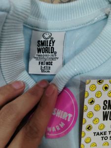 Light Blue Graphic Sweatshirt