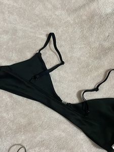 Black Bikini Top with Ring Detail