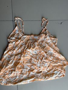 Flowy Tropical Print Camisole Top