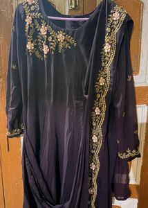 Elegant Embroidered Anarkali Gown