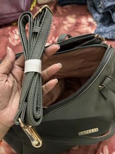 Grey Caprese Shoulder Bag for daily use