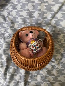 Cute Teddy Bear & Sunshine Mug Gift Basket