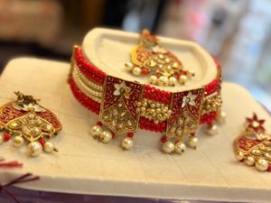 Red &amp; Gold Jewelry Set