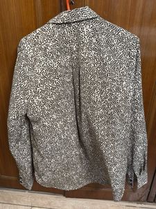 Leopard Print Long Sleeve Blouse