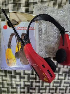 Portable AM/FM Headphone Radio